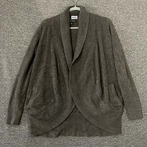 Barefoot Dreams Women’s Size Medium Brown Open Front Bamboo Sweater